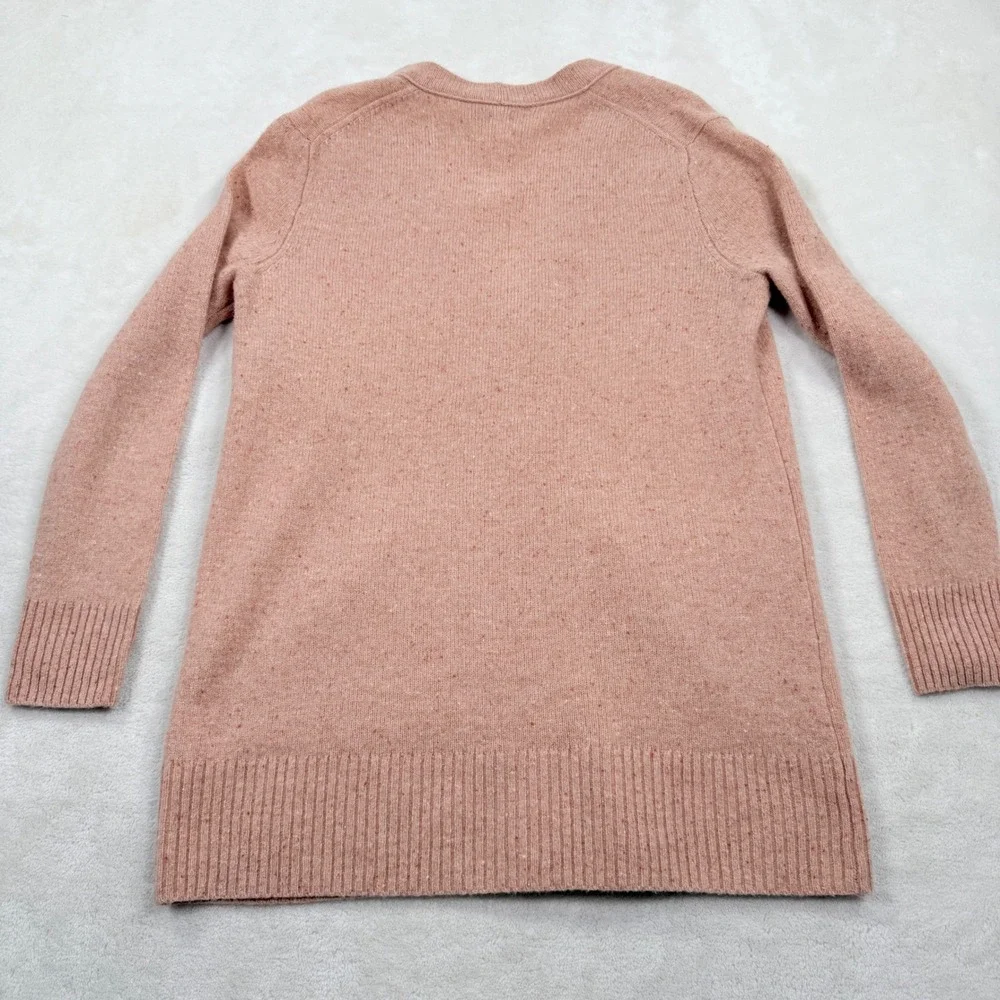Madewell Pink Donegal Merino Wool‎ V-Neck Cardigan Sweater NA400 XXS New